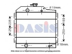 AKS DASIS 460011N radiatorius, variklio aušinimas