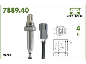 MTE-THOMSON 7889.40.061 lambda jutiklis 
 Variklis -> Variklio elektra
36532-RMX-A01, AJ52-18-861, AJ52-18-861A