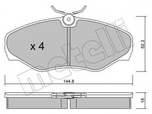METELLI 22-0338-2 stabdžių trinkelių rinkinys, diskinis stabdys 
 Techninės priežiūros dalys -> Papildomas remontas
41060-00QAE, 77 01 050 914, 77 01 054 771