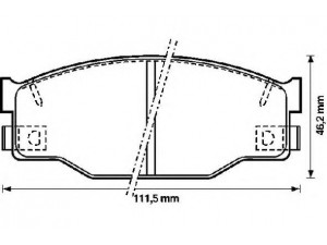 BENDIX 572227B stabdžių trinkelių rinkinys, diskinis stabdys
1605825, 8944492060