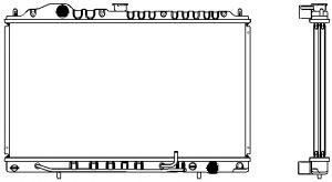 SAKURA  Automotive 1321-0247 radiatorius, variklio aušinimas