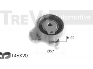 TREVI AUTOMOTIVE KD1169 paskirstymo diržo komplektas 
 Techninės priežiūros dalys -> Papildomas remontas
1606359, 1606385, 1606386, 93188132