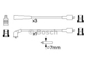 BOSCH 0 986 356 710 uždegimo laido komplektas 
 Kibirkšties / kaitinamasis uždegimas -> Uždegimo laidai/jungtys
33705 60B10 000, 33705-60B10