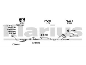 KLARIUS 630638U išmetimo sistema 
 Išmetimo sistema -> Išmetimo sistema, visa