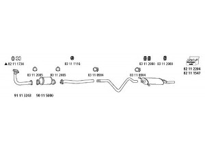 HJS VW_536 išmetimo sistema
