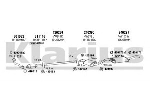 KLARIUS 930530E išmetimo sistema 
 Išmetimo sistema -> Išmetimo sistema, visa