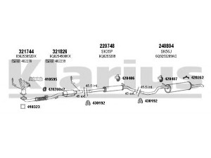 KLARIUS 790251E išmetimo sistema 
 Išmetimo sistema -> Išmetimo sistema, visa