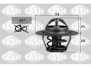 SASIC 9000037 termostatas, aušinimo skystis 
 Aušinimo sistema -> Termostatas/tarpiklis -> Thermostat
CDU3906EVA, GTS282, 032121110F