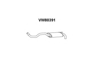 VENEPORTE VW80391 galinis duslintuvas 
 Išmetimo sistema -> Duslintuvas
6N0253609AD, 6N0253609F