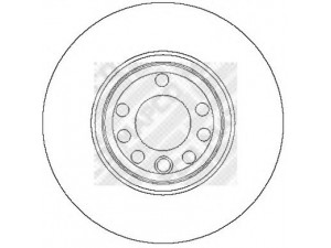 MAPCO 25707 stabdžių diskas 
 Dviratė transporto priemonės -> Stabdžių sistema -> Stabdžių diskai / priedai
569 004, 93 171500, 919 1247