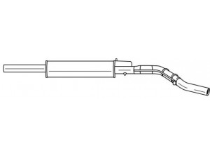AKS DASIS SG12483 vidurinis duslintuvas 
 Išmetimo sistema -> Duslintuvas
46756797