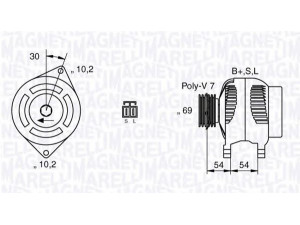MAGNETI MARELLI 063532627010 kintamosios srovės generatorius 
 Elektros įranga -> Kint. sr. generatorius/dalys -> Kintamosios srovės generatorius
37300-4A111, 37300-4A113, 37300-4A110