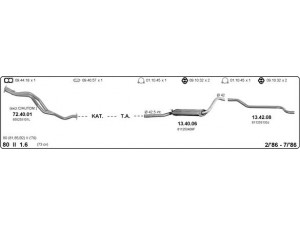 IMASAF 504000089 išmetimo sistema 
 Išmetimo sistema -> Išmetimo sistema, visa