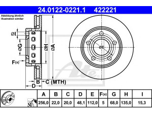 ATE 24.0122-0221.1 stabdžių diskas 
 Dviratė transporto priemonės -> Stabdžių sistema -> Stabdžių diskai / priedai
3B0 615 601 B, 8D0 615 601 D