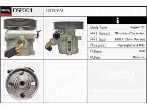 DELCO REMY DSP361 hidraulinis siurblys, vairo sistema 
 Vairavimas -> Vairo pavara/siurblys