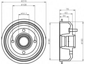 HELLA 8DT 355 300-161 stabdžių būgnas 
 Stabdžių sistema -> Būgninis stabdys -> Stabdžių būgnas
1045392, 1045654, 4034886, 6176743