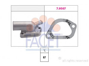 FACET 7.8163 termostatas, aušinimo skystis 
 Aušinimo sistema -> Termostatas/tarpiklis -> Thermostat
7581200, 7581201, 7581635
