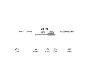 POLMO POLMO09742 išmetimo sistema 
 Išmetimo sistema -> Išmetimo sistema, visa