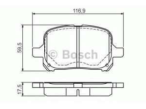 BOSCH 0 986 424 639 stabdžių trinkelių rinkinys, diskinis stabdys 
 Techninės priežiūros dalys -> Papildomas remontas
446533180, 04465 20550, 04465 28400