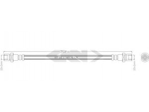 SPIDAN 338798 stabdžių žarnelė 
 Stabdžių sistema -> Stabdžių žarnelės
26550FC000