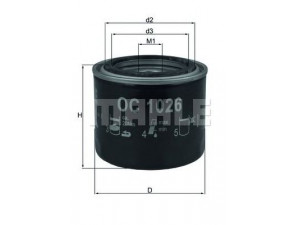 KNECHT OC 1026 alyvos filtras 
 Techninės priežiūros dalys -> Techninės priežiūros intervalai
15410679013, 15410M67003, 15410MB000