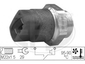 ERA 330297 temperatūros jungiklis, radiatoriaus ventiliatorius 
 Aušinimo sistema -> Siuntimo blokas, aušinimo skysčio temperatūra
811 959 481, 893 959 481