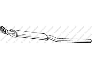 BOSAL 228-217 vidurinis duslintuvas 
 Išmetimo sistema -> Duslintuvas
17430-02140, 17430-02150