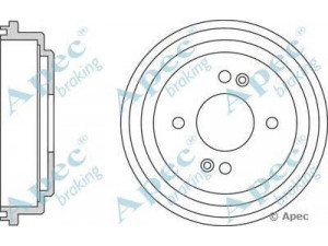 APEC braking DRM9948 stabdžių būgnas 
 Stabdžių sistema -> Būgninis stabdys -> Stabdžių būgnas
584111C300