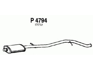 FENNO P4794 vidurinis duslintuvas 
 Išmetimo sistema -> Duslintuvas
1717-L4