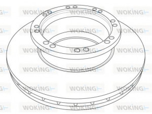 WOKING NSA1215.20 stabdžių diskas 
 Stabdžių sistema -> Diskinis stabdys -> Stabdžių diskas
81508030058, 81508030064