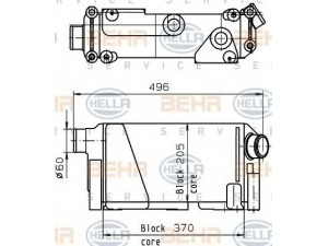HELLA 8MO 376 765-641 alyvos aušintuvas, lėtintuvas
53 656 523