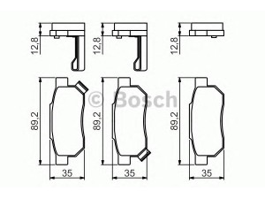 BOSCH 0 986 495 256 stabdžių trinkelių rinkinys, diskinis stabdys 
 Techninės priežiūros dalys -> Papildomas remontas
06022-SP8-000, 06430-SAA-E50, 43022-SAA-E51