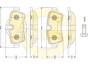 GIRLING 6117661 stabdžių trinkelių rinkinys, diskinis stabdys 
 Techninės priežiūros dalys -> Papildomas remontas
34216794059, 34216772894, 34216778325