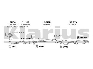 KLARIUS 790219U išmetimo sistema 
 Išmetimo sistema -> Išmetimo sistema, visa