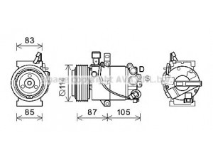 AVA QUALITY COOLING HYK355 kompresorius, oro kondicionierius 
 Oro kondicionavimas -> Kompresorius/dalys
977013X601