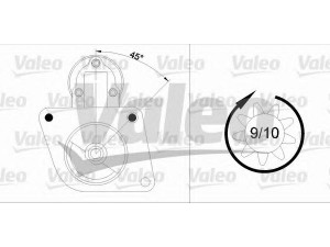 VALEO 433325 starteris 
 Elektros įranga -> Starterio sistema -> Starteris
7612040, 46231510, 5999906, 7491142