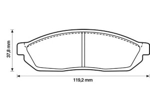 BENDIX 572250B stabdžių trinkelių rinkinys, diskinis stabdys 
 Techninės priežiūros dalys -> Papildomas remontas
5521078, 5521078, 45022SA0660, 45022SA0670