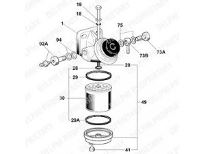 DELPHI 6260B663B kuro filtras
1657670, 6186465, 89FB9155BB, 89FB9155BC