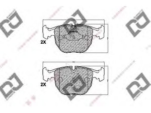 DJ PARTS BP1183 stabdžių trinkelių rinkinys, diskinis stabdys 
 Techninės priežiūros dalys -> Papildomas remontas
34111163307, 34111165227, 34112229031