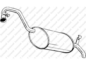 BOSAL 200-211 galinis duslintuvas 
 Išmetimo sistema -> Duslintuvas
77.00.791.196, 77.00.876.265