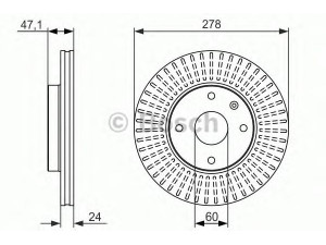 BOSCH 0 986 479 649 stabdžių diskas 
 Stabdžių sistema -> Diskinis stabdys -> Stabdžių diskas
96 329 364