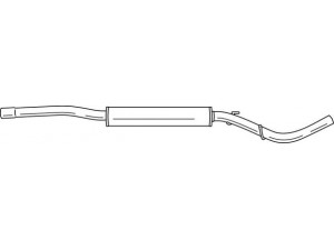 AKS DASIS SG42404 vidurinis duslintuvas 
 Išmetimo sistema -> Duslintuvas
6U0253401E