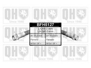 QUINTON HAZELL BFH5127 stabdžių žarnelė 
 Stabdžių sistema -> Stabdžių žarnelės
FBH 6689, 77 00 834 863