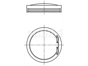 MAHLE ORIGINAL 001 07 00 stūmoklis 
 Variklis -> Cilindrai/stūmokliai
111 030 74 17