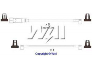 WAIglobal SL572 uždegimo laido komplektas
