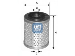 UFI 26.663.00 kuro filtras 
 Techninės priežiūros dalys -> Papildomas remontas
5410112, 81.12503.0039, 2015032890