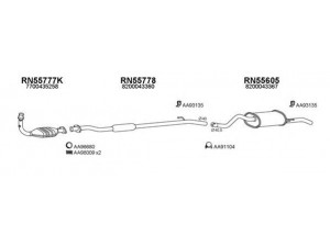 VENEPORTE 550255 išmetimo sistema 
 Išmetimo sistema -> Išmetimo sistema, visa