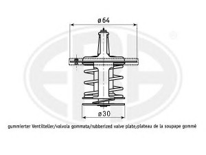 ERA 350372 termostatas, aušinimo skystis 
 Aušinimo sistema -> Termostatas/tarpiklis -> Thermostat
90916-03094, 90916-03100, 90916-03117