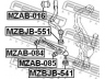 FEBEST MZAB-085 valdymo svirties/išilginių svirčių įvorė
GJ6A-34-710A, GS1D-34-350G