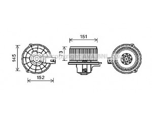 AVA QUALITY COOLING KA8219 elektrovariklis, vidinis pūtiklis 
 Šildymas / vėdinimas -> Orpūtė/dalys
971144D050, 971144D050